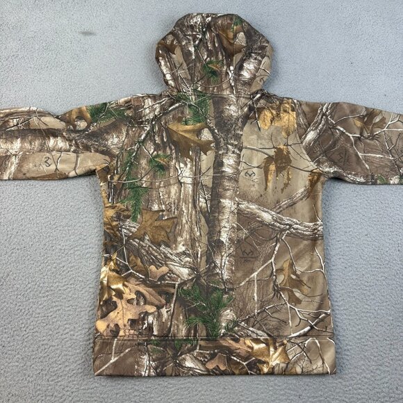 Under Armour Realtree Camo Hoodie Womens Medium Hot Pink Logo Semi-Fitted Jumper - Picture 8 of 9